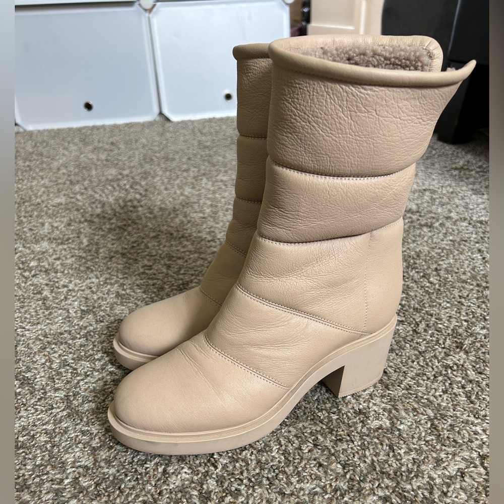 Gianvito Rossi shearling leather boots